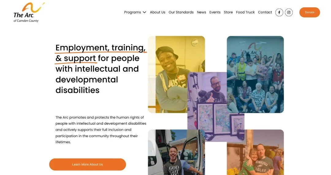 The Arc of Camden County website
